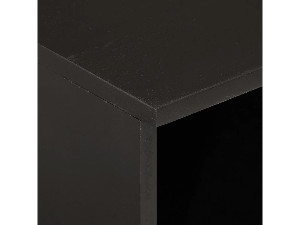 Table de chevet noir 40x33x46 bois de manguier solide