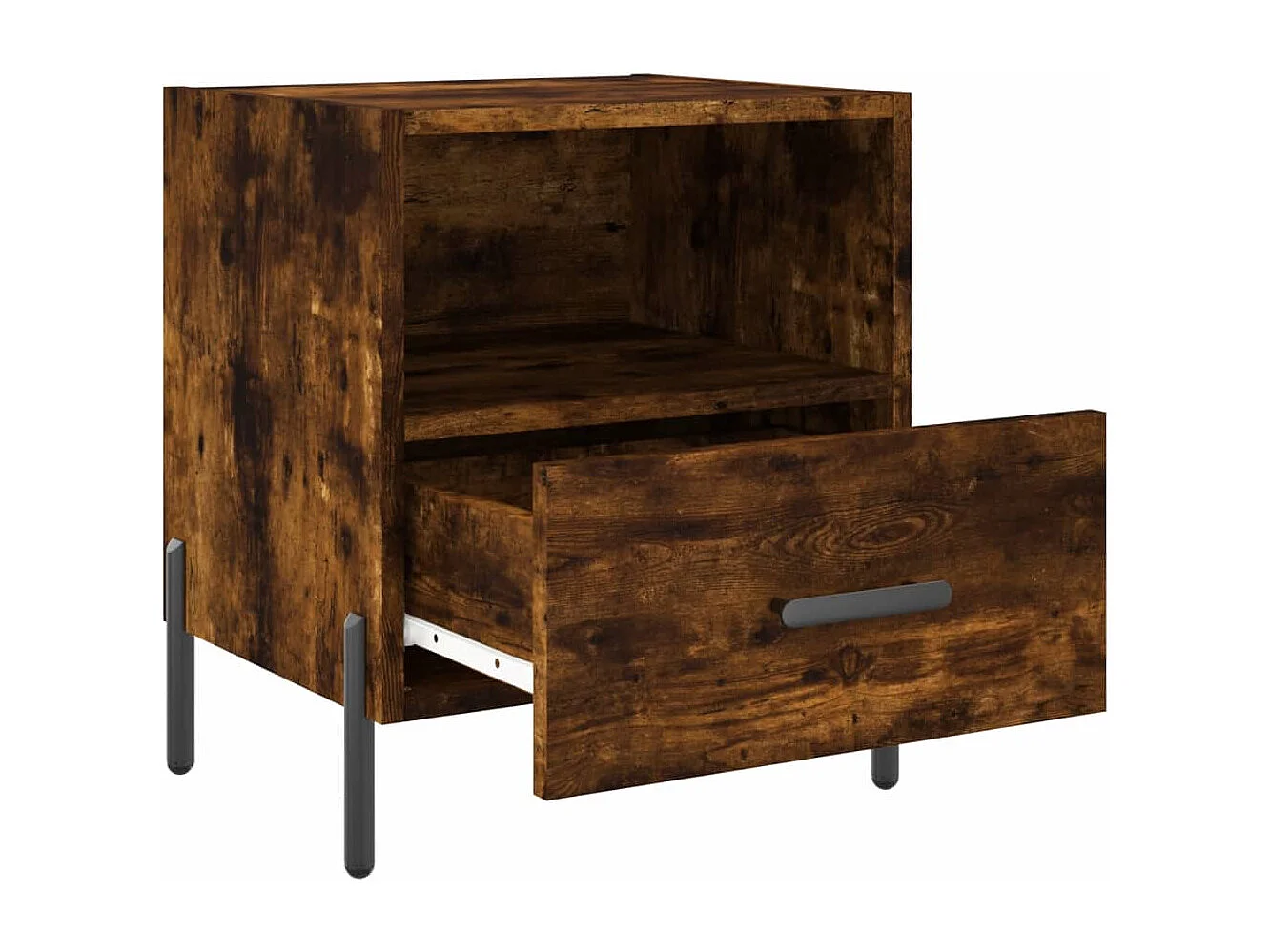 Tables de chevet 2pcs chêne fumé 40x35x47,5 bois d’ingénierie