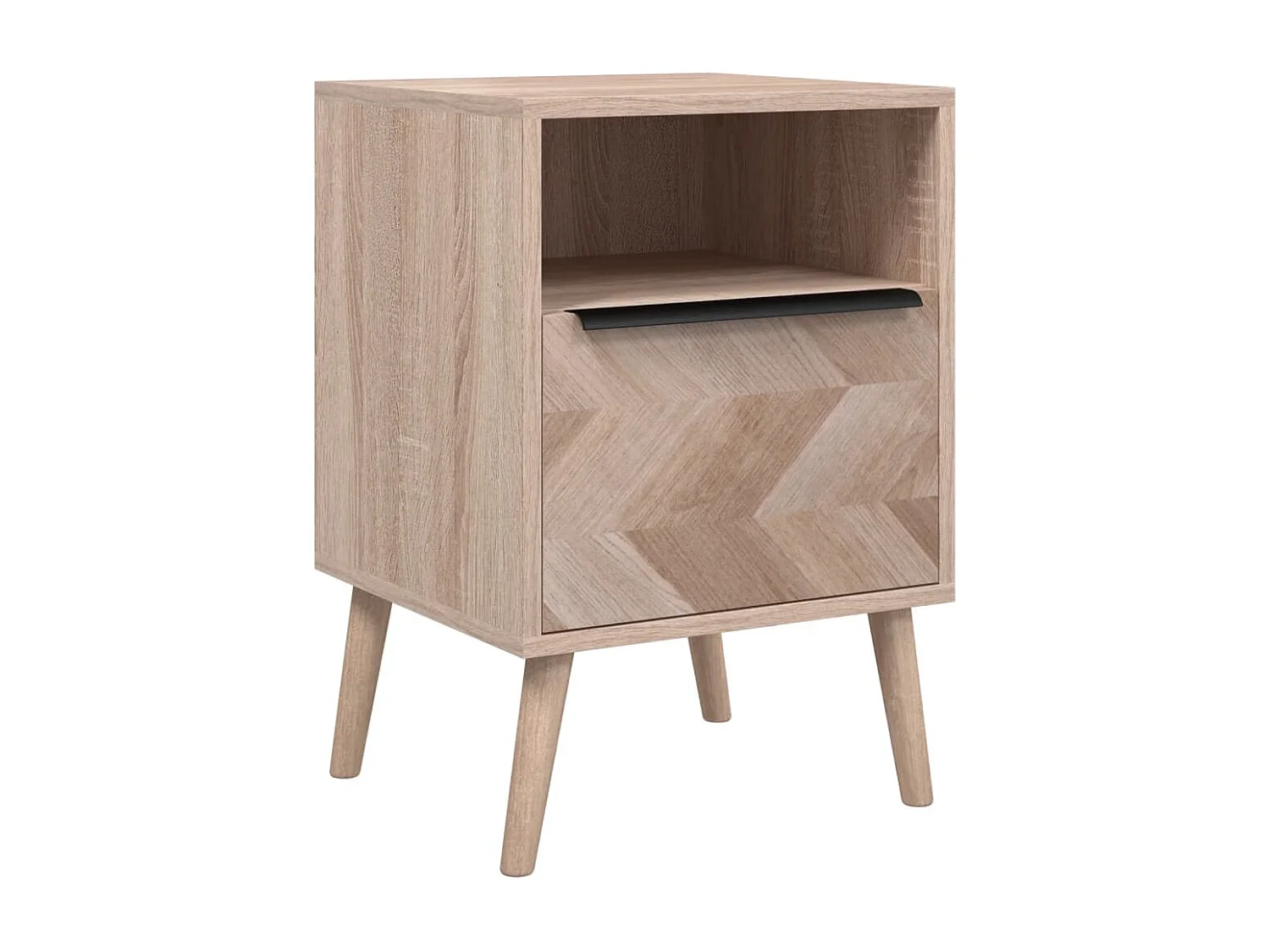 Table de chevet chêne sonoma 38,5x38,5x57 bois d’ingénierie