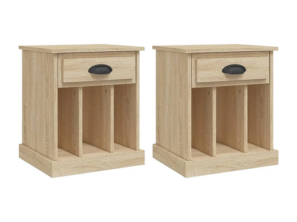 Tables de chevet 2 pcs chêne sonoma 43x36x50