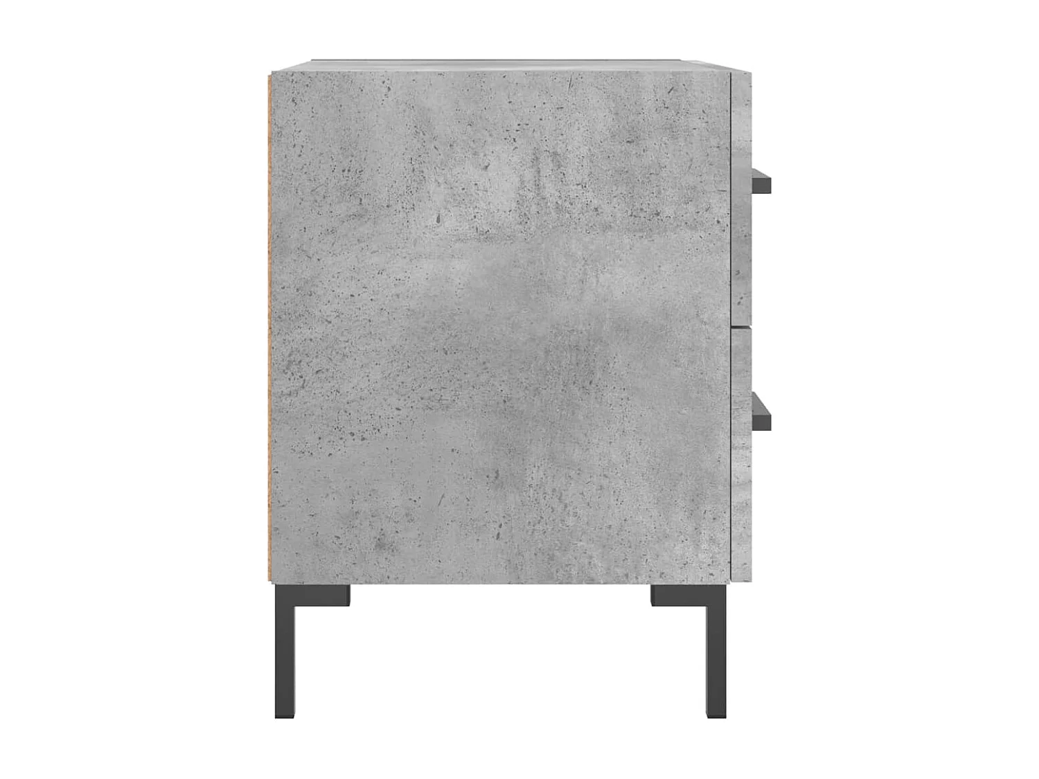 Table de chevet gris béton 40x35x47,5 bois d’ingénierie