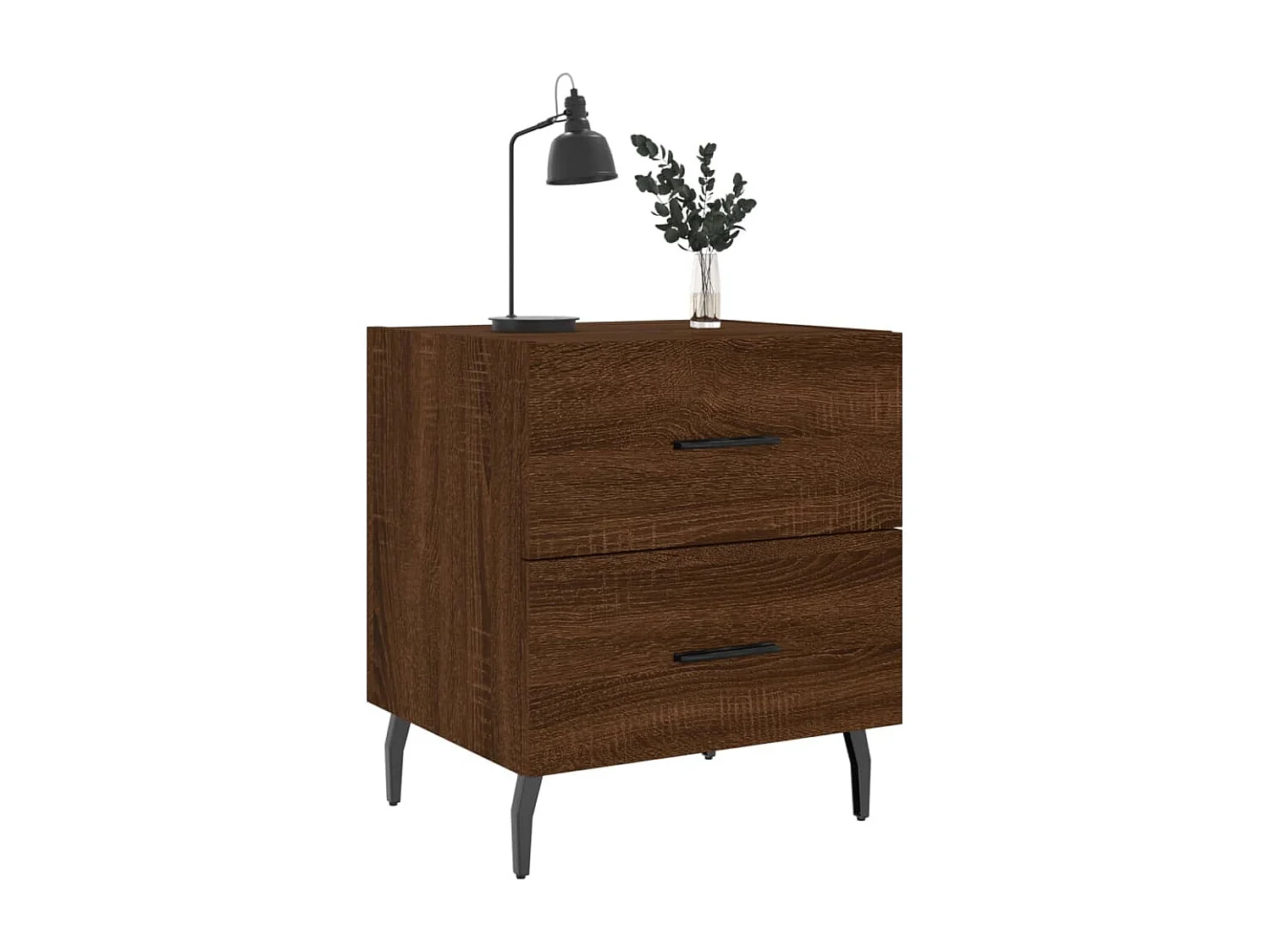 Tables de chevet 2 pcs chêne marron 40x35x47,5