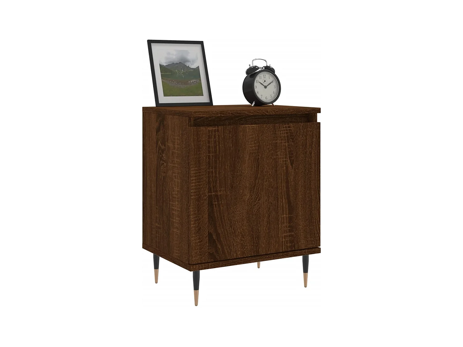 Tables de chevet 2pcs chêne marron 40x30x50 bois d'ingénierie