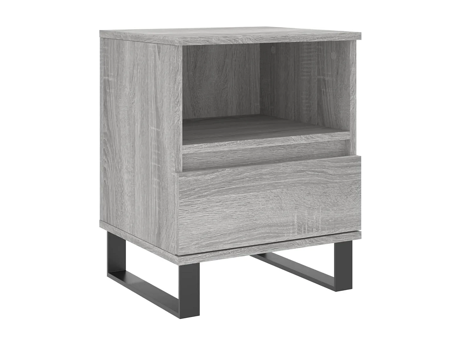 Table de chevet sonoma gris 40x35x50 bois d’ingénierie