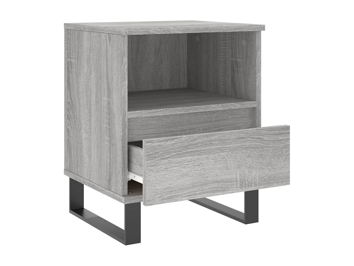 Table de chevet sonoma gris 40x35x50 bois d’ingénierie