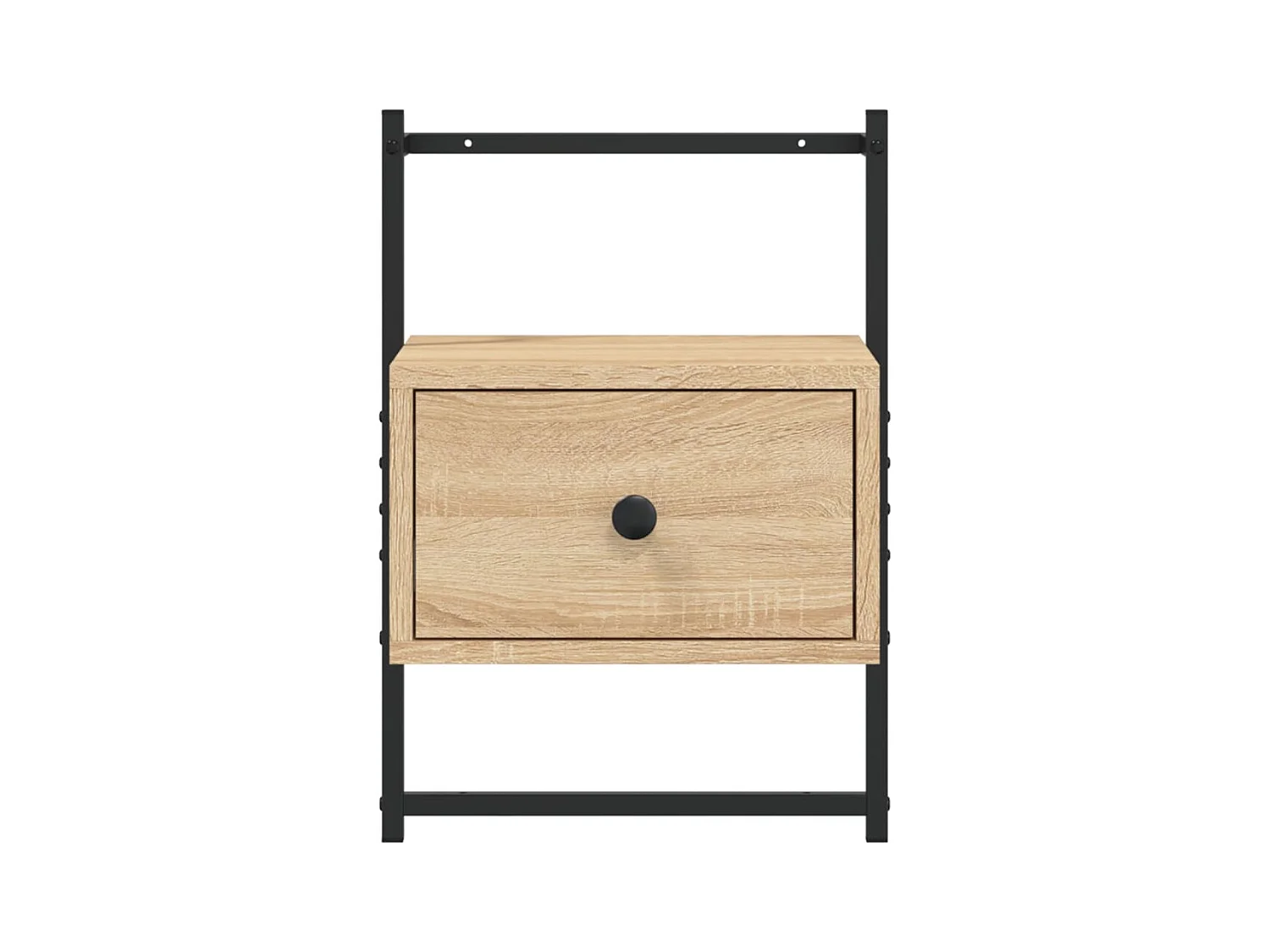 Table de chevet murale chêne sonoma 35x30x51