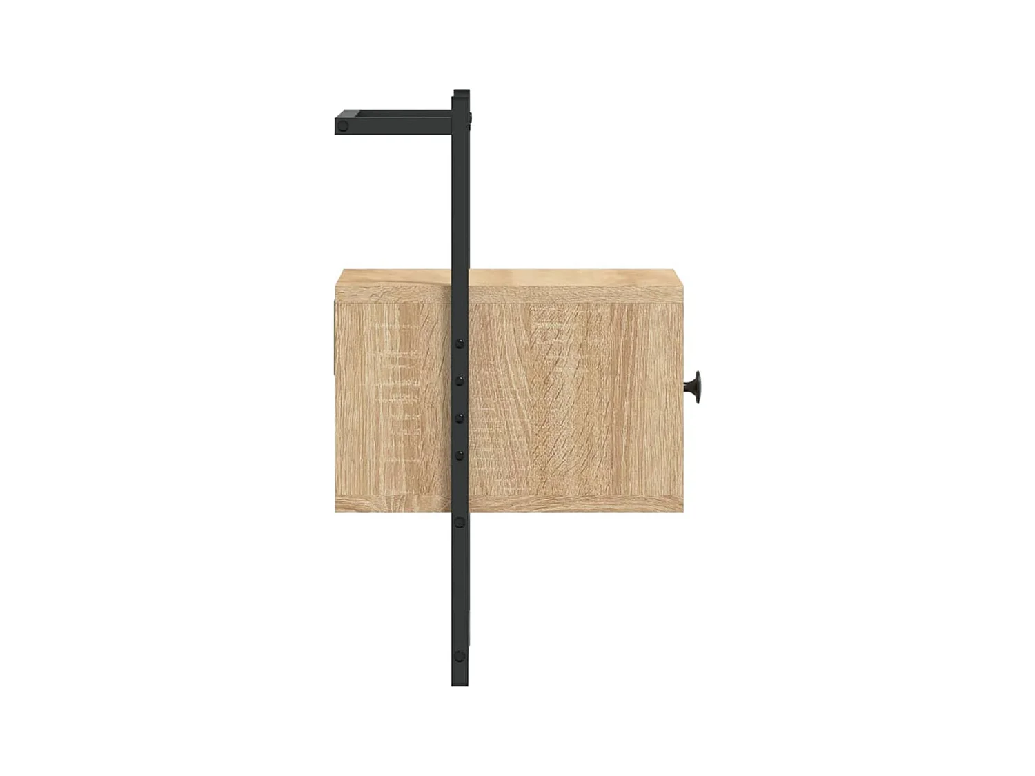 Table de chevet murale chêne sonoma 35x30x51