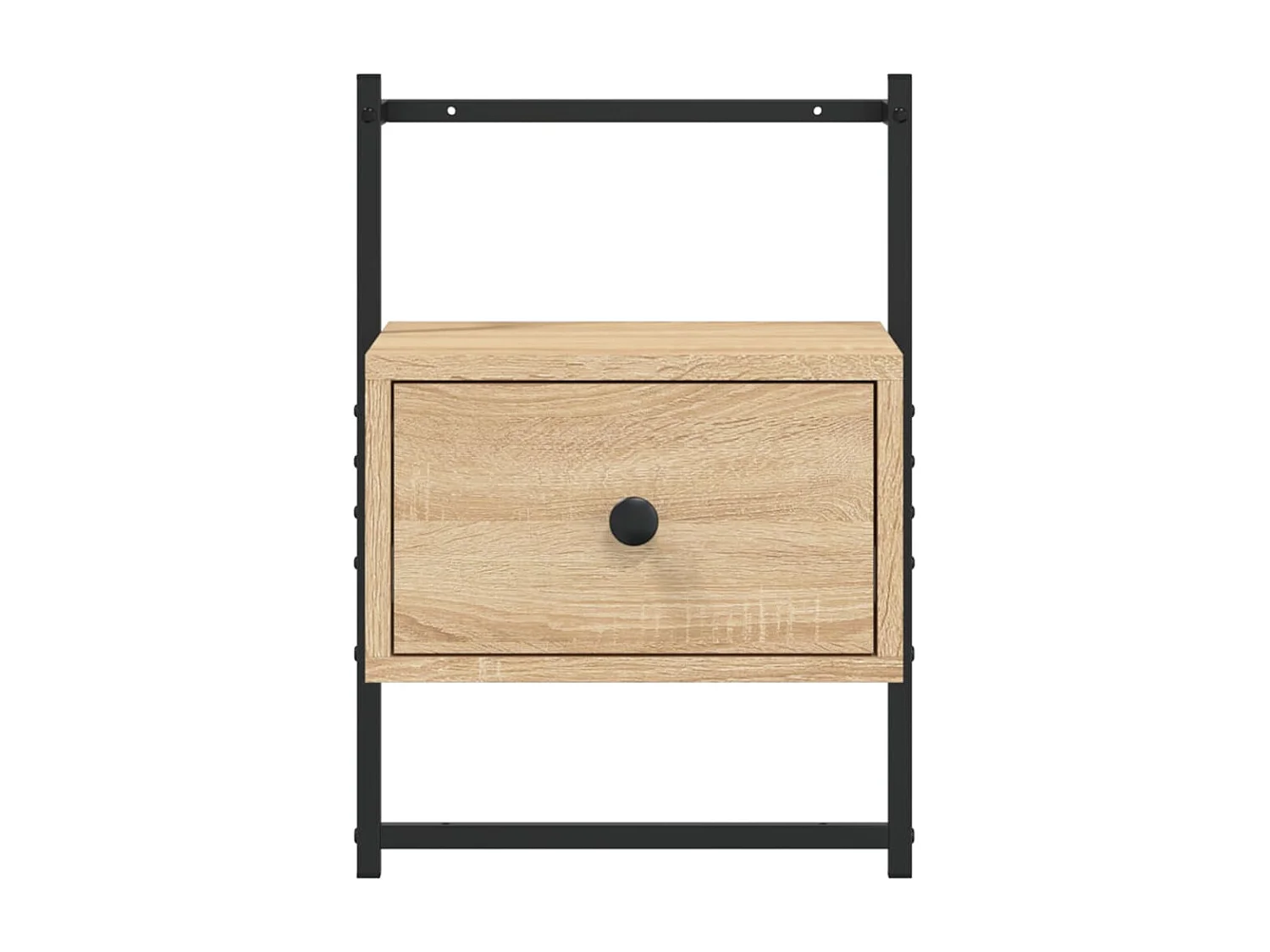 Table de chevet murale chêne sonoma 35x30x51