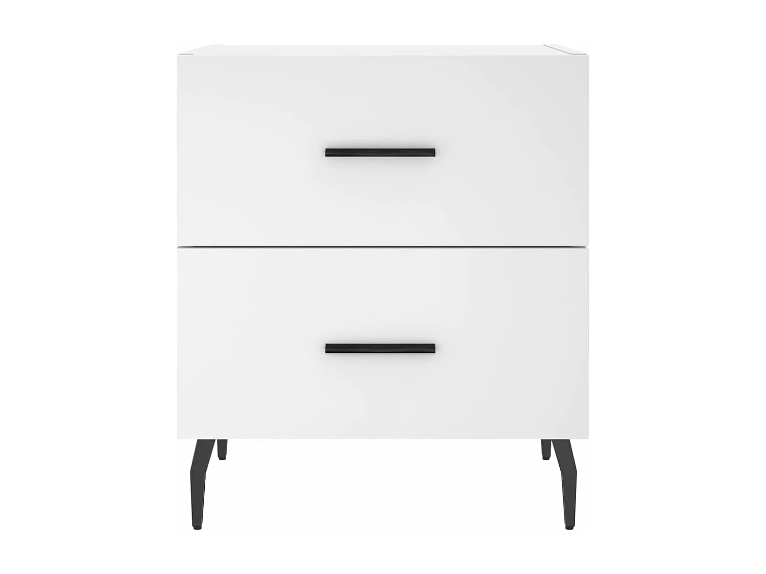 Table de chevet blanc 40x35x47,5 bois d’ingénierie