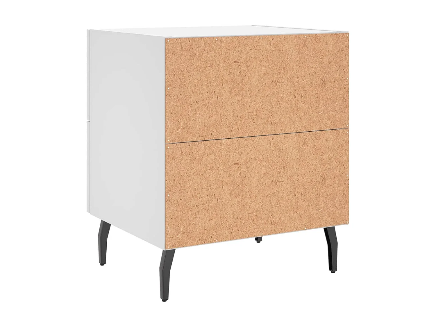 Table de chevet blanc 40x35x47,5 bois d’ingénierie