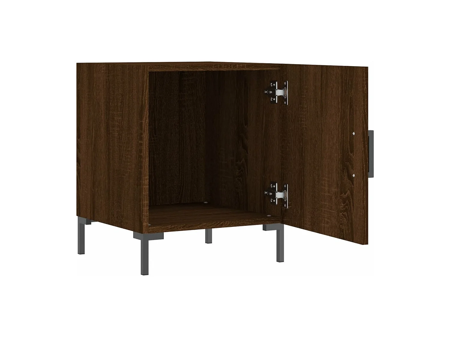 Tables de chevet 2pcs chêne marron 40x40x50 bois d'ingénierie