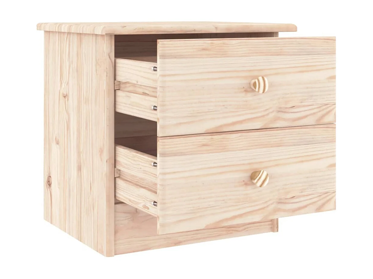 Table de chevet ALTA 43x35x40,5 bois de pin massif