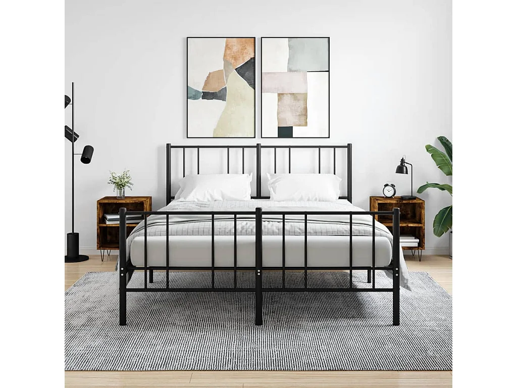 Tables de chevet 2 pcs chêne fumé 40x30x50 bois d'ingénierie