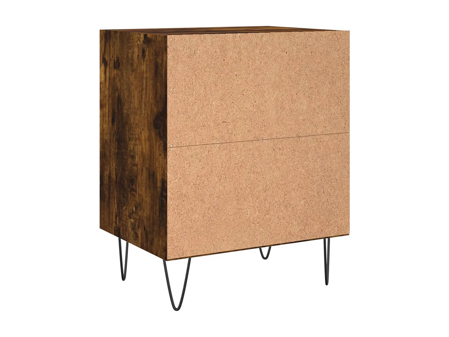 Tables de chevet 2 pcs chêne fumé 40x30x50 bois d'ingénierie