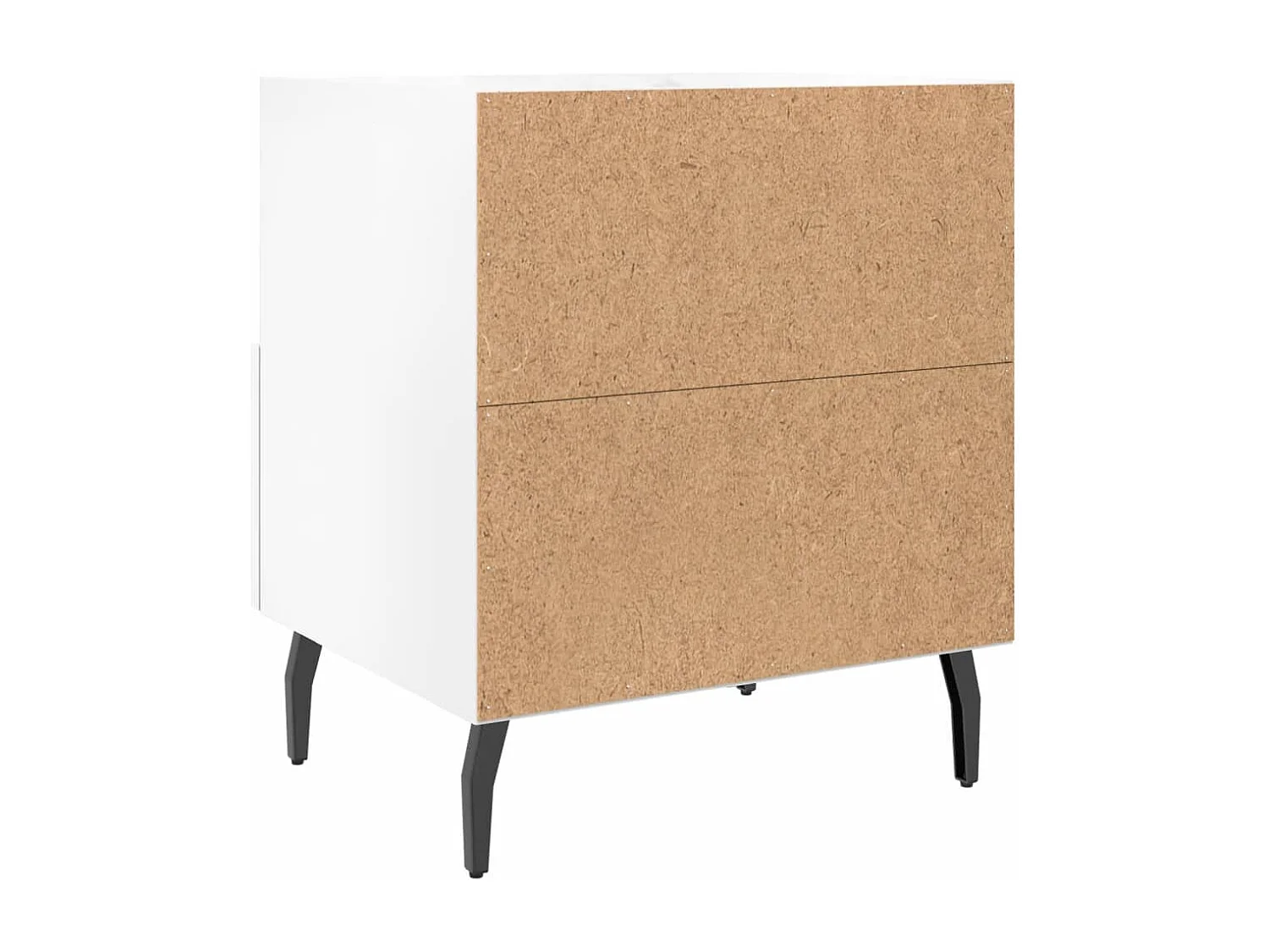 Tables de chevet 2 pcs blanc brillant 40x35x47,5