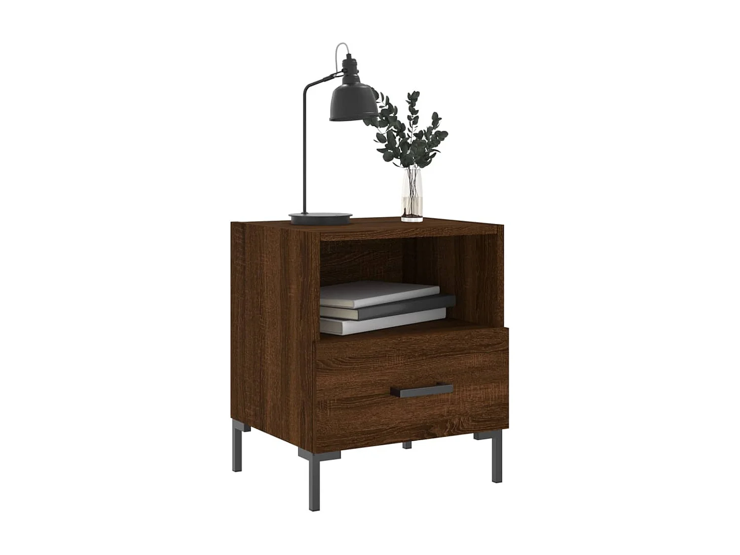 Tables de chevet 2 pcs chêne marron 40x35x47,5