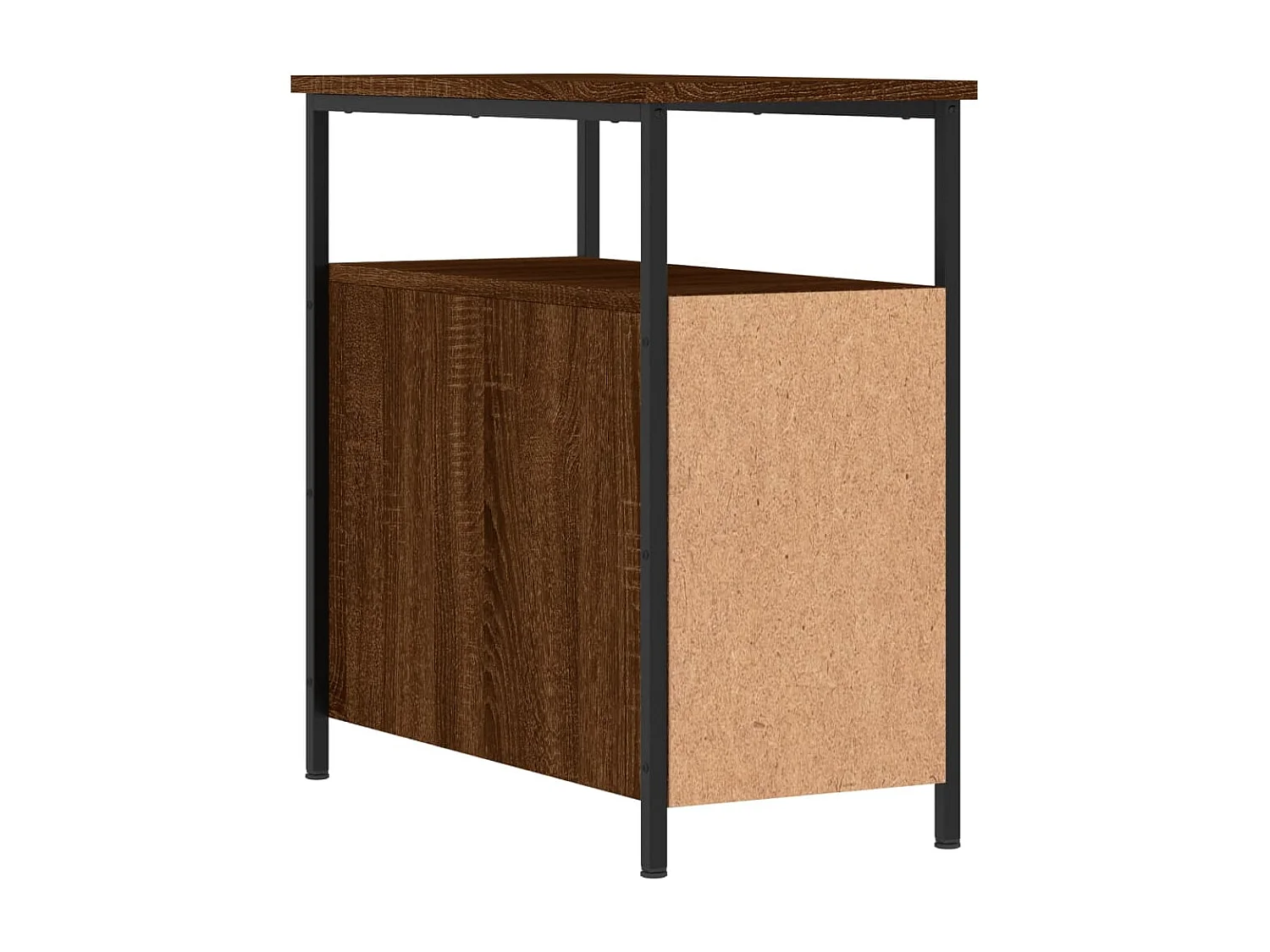 Tables de chevet 2pcs chêne marron 30x60x60 bois d'ingénierie