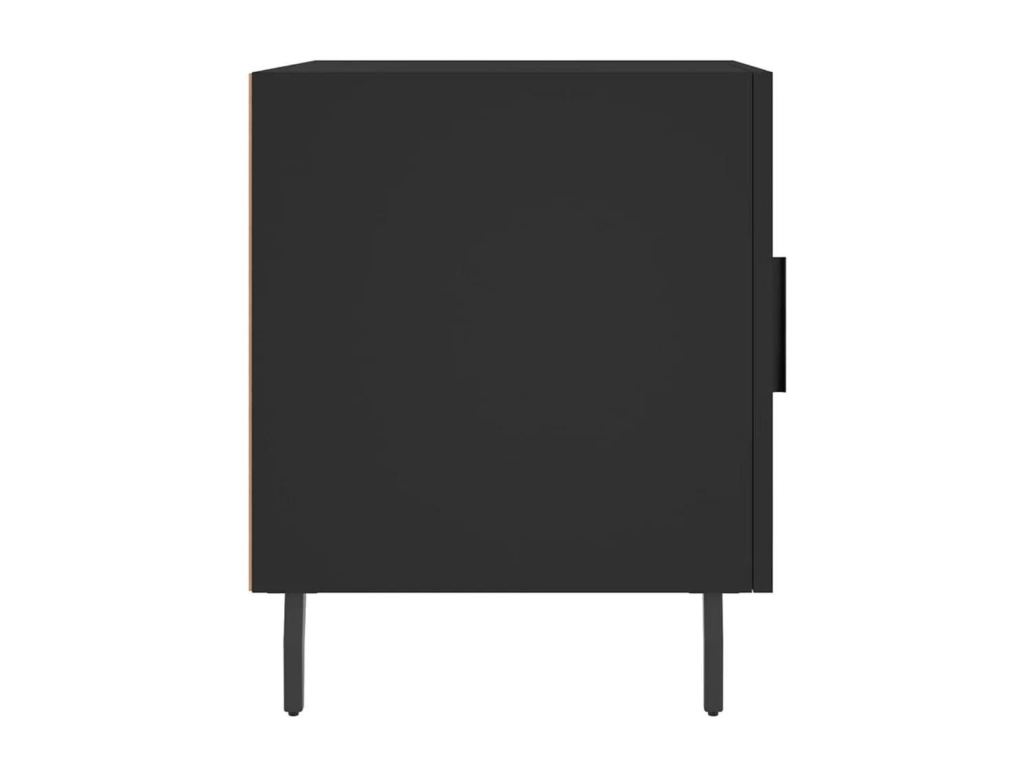 Tables de chevet 2 pcs noir 40x40x50 bois d’ingénierie