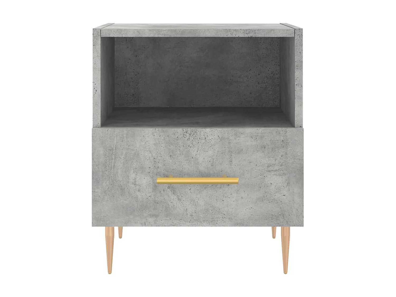 Tables de chevet 2pcs gris béton 40x35x47,5 bois d’ingénierie