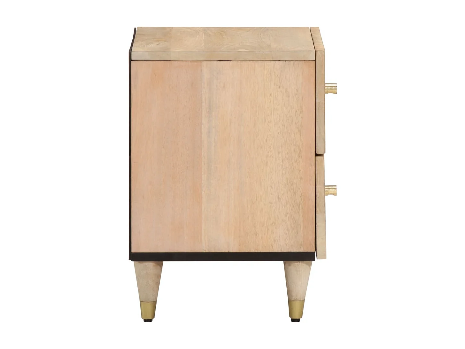 Tables de chevet 2 pcs 40x33x46 Bois de manguier solide