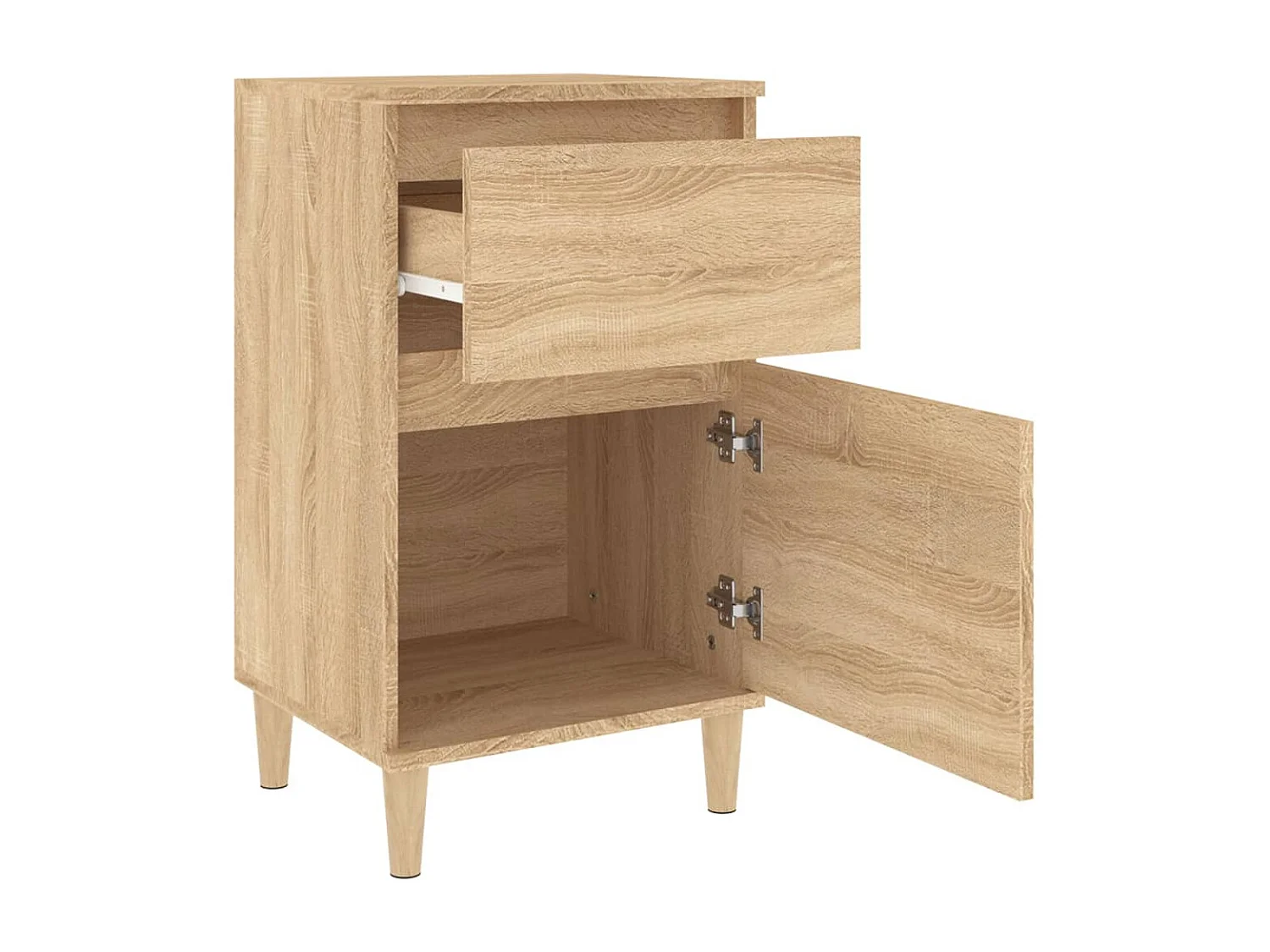 Table de chevet chêne sonoma 40x35x70