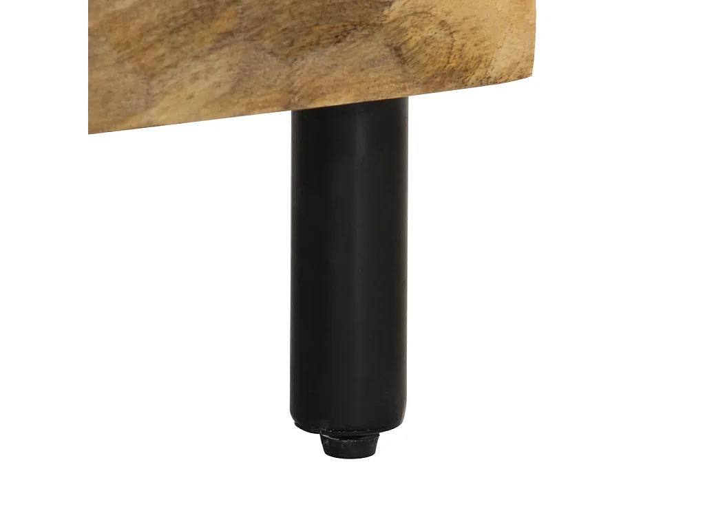 Tables de chevet 2 pcs 40x33x46 Bois de manguier solide