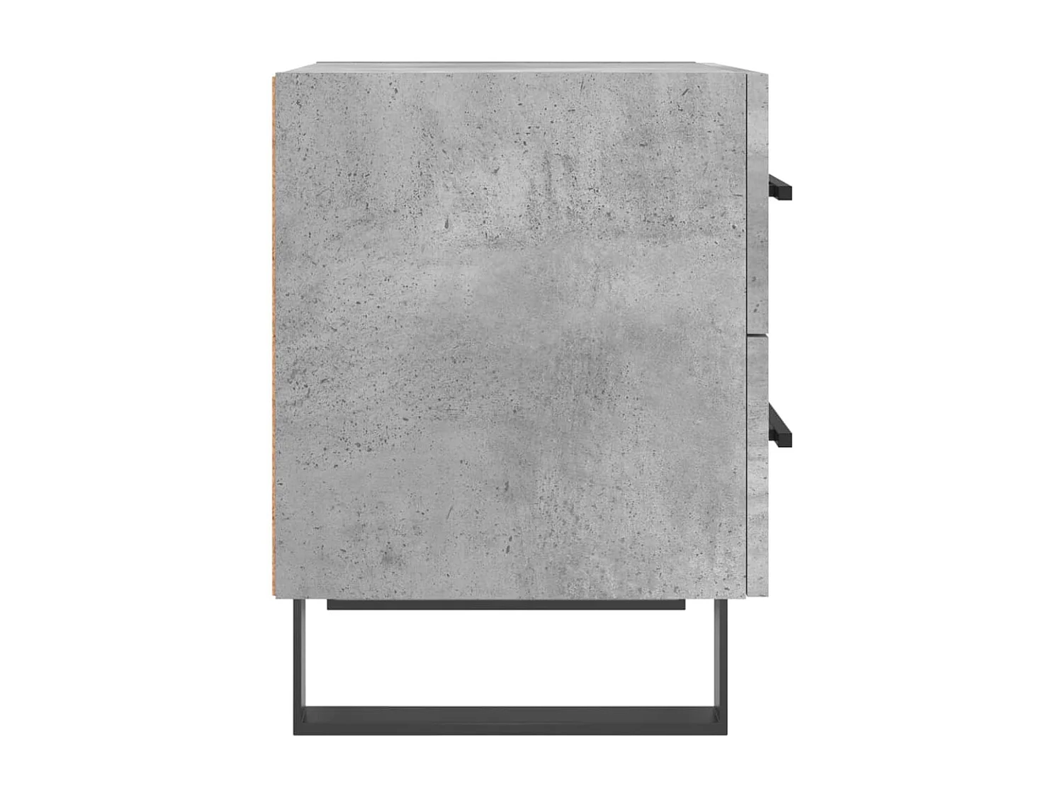 Table de chevet gris béton 40x35x47,5 bois d’ingénierie