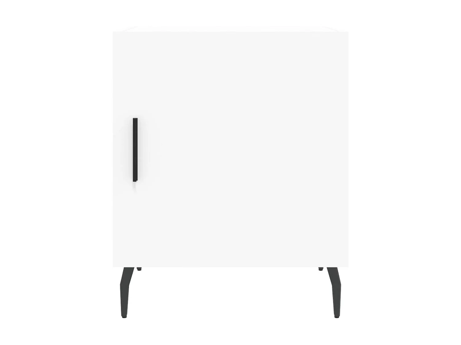 Tables de chevet 2 pcs blanc 40x40x50 bois d’ingénierie