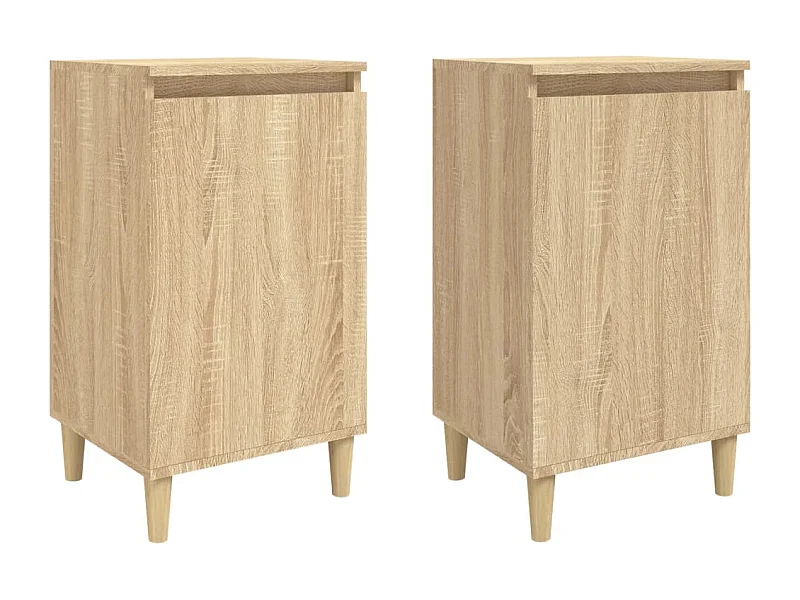 Tables de chevet 2pcs chêne sonoma 40x35x70 bois d'ingénierie