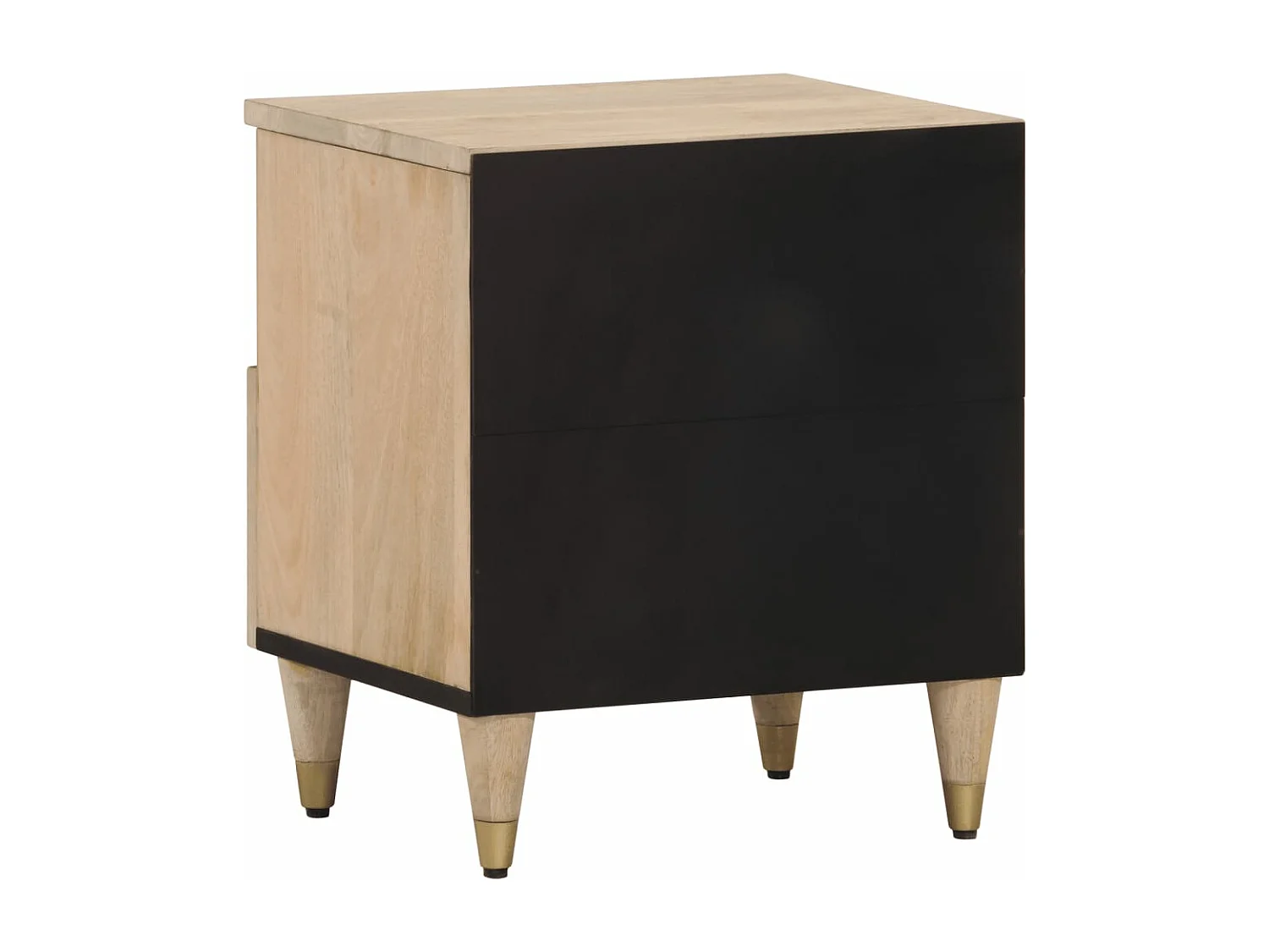 Tables de chevet 2 pcs 40x33x46 Bois de manguier solide