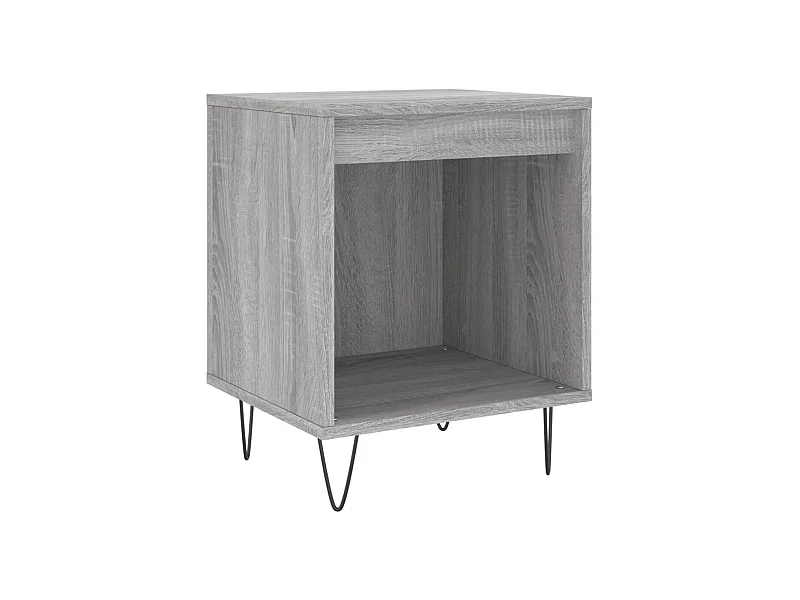 Table de chevet sonoma gris 40x35x50 bois d’ingénierie