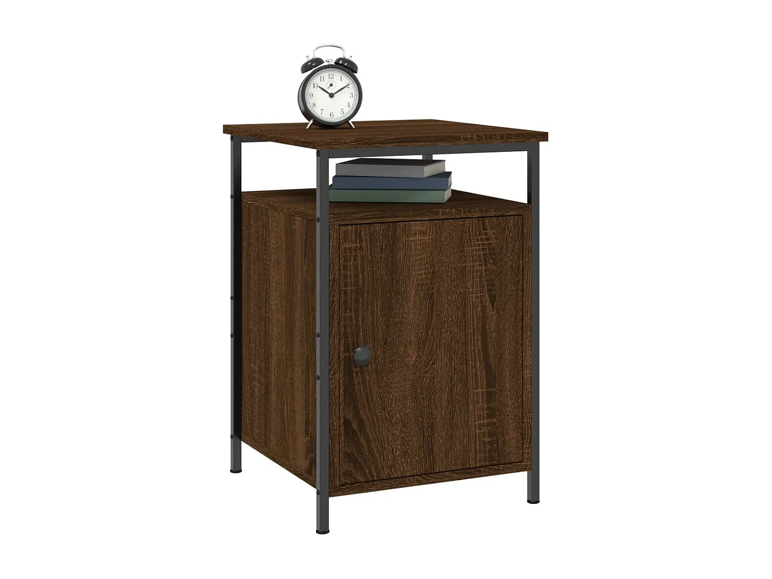 Table de chevet chêne marron 40x42x60 bois d'ingénierie