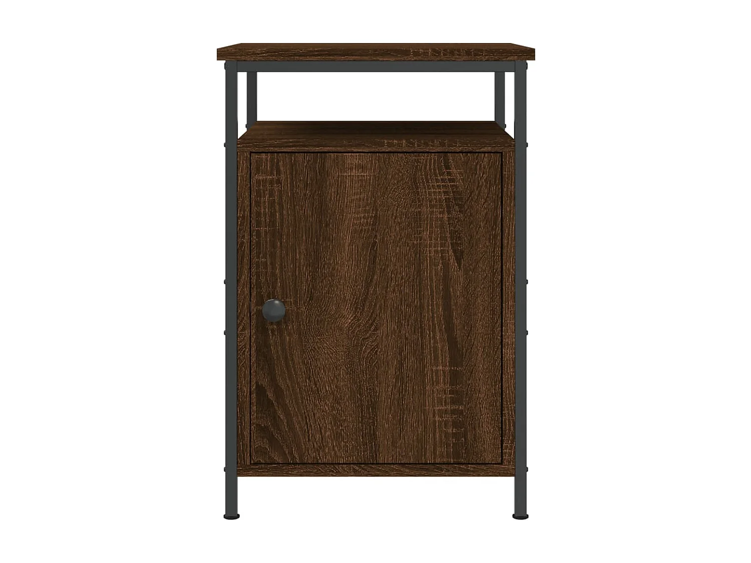 Table de chevet chêne marron 40x42x60 bois d'ingénierie