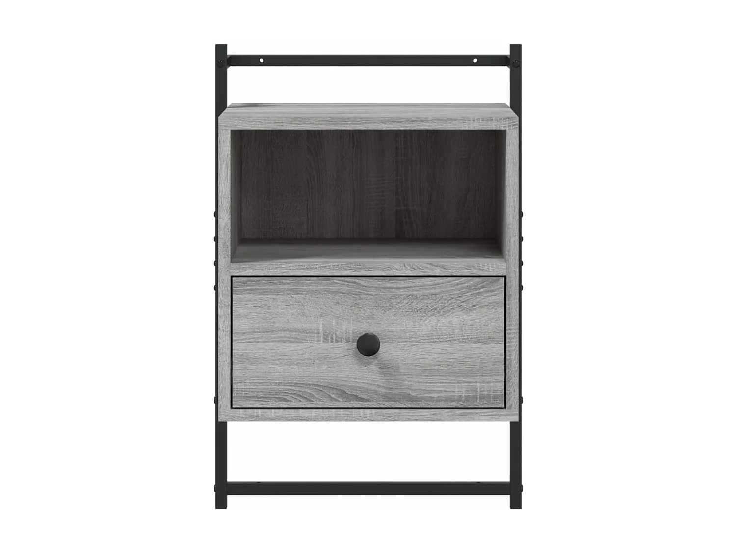 Table de chevet murale sonoma gris 40x30x61 bois d'ingénierie