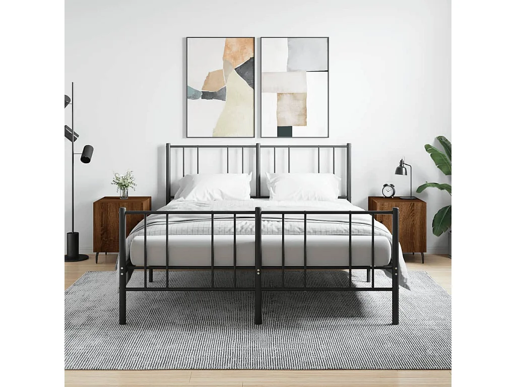 Tables de chevet 2pcs chêne marron 40x40x50 bois d'ingénierie