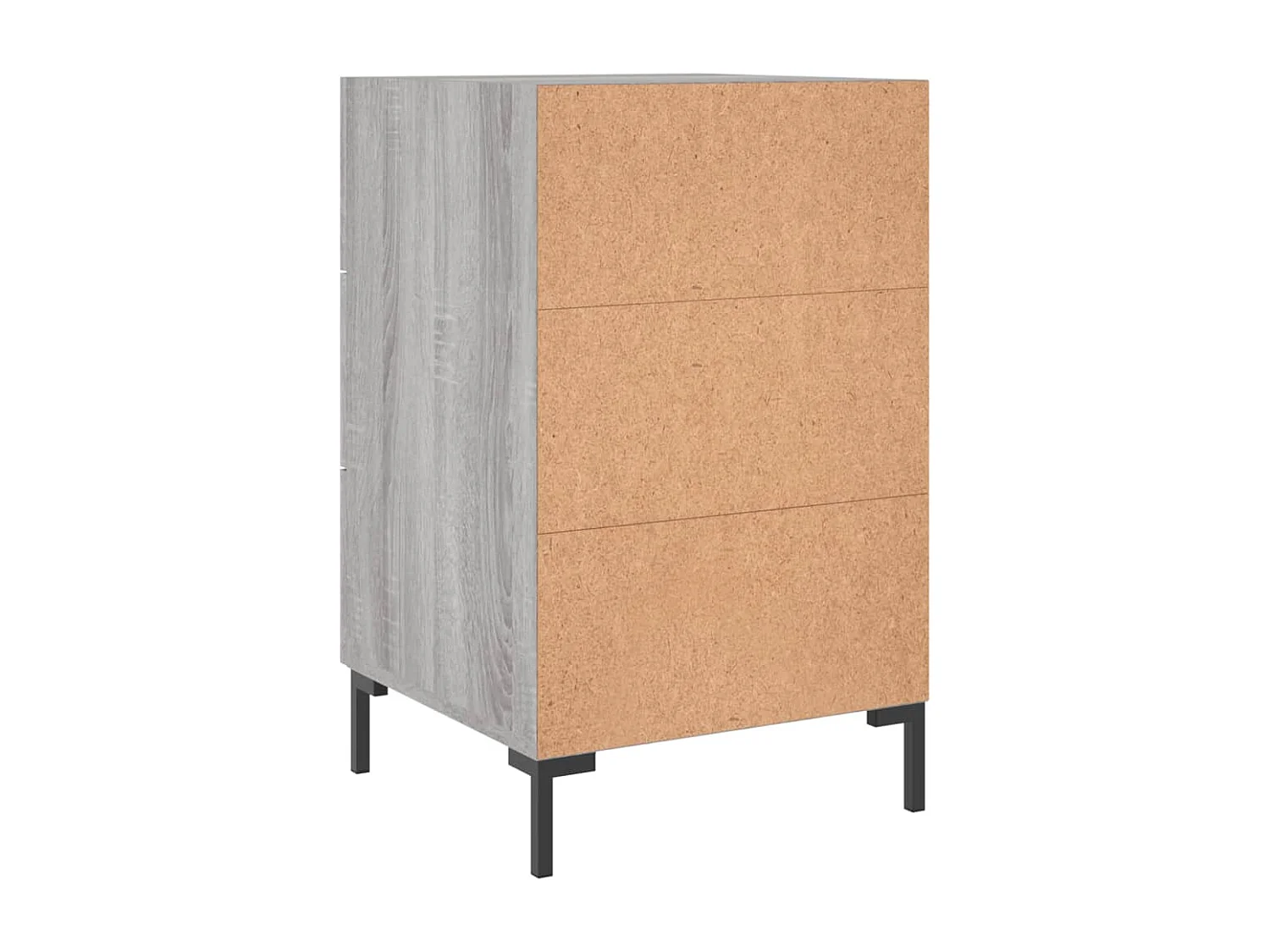 Table de chevet sonoma gris 40x40x66 bois d'ingénierie