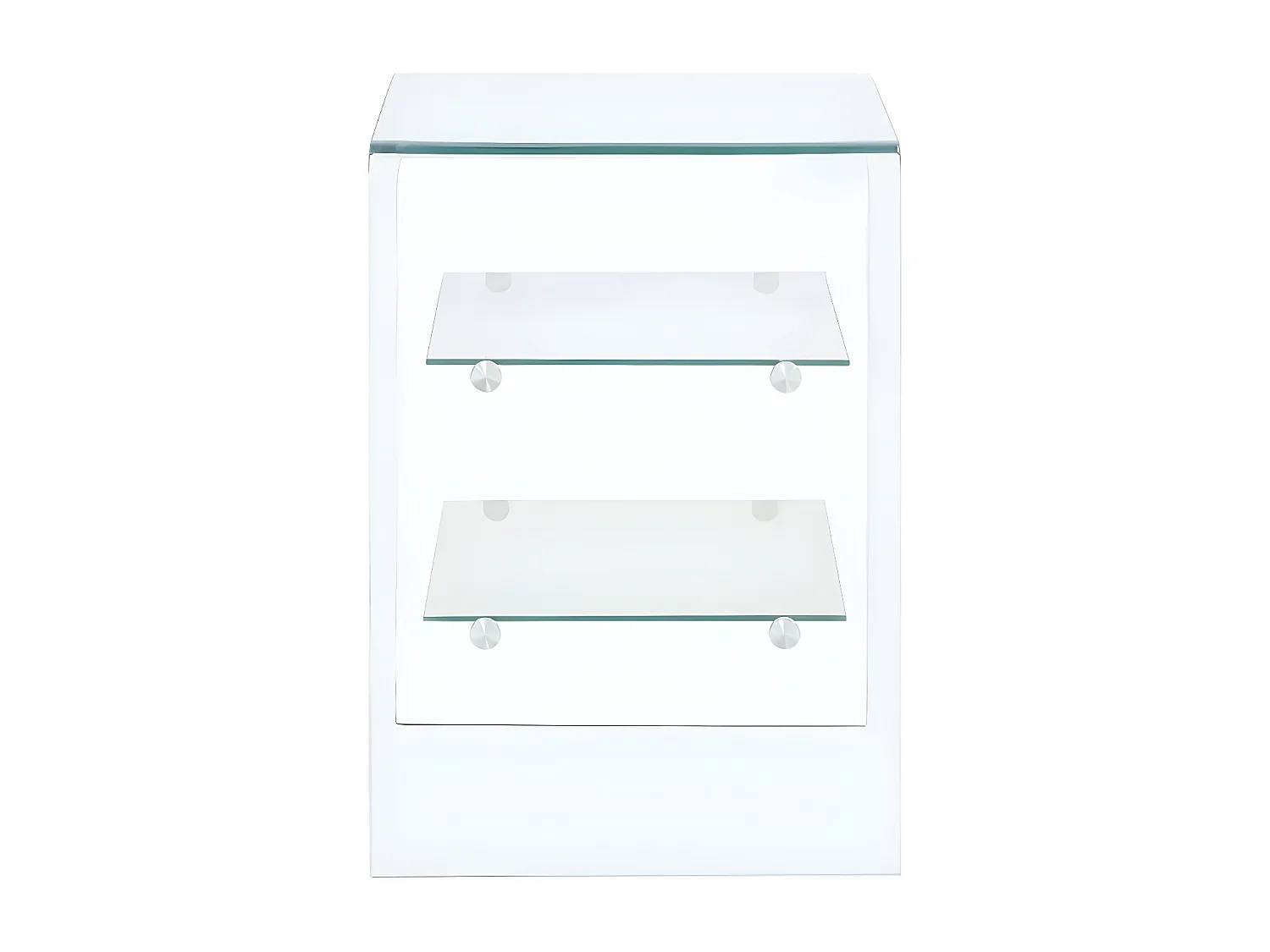 Rangement 3 plateaux verre trempé transparent Niu