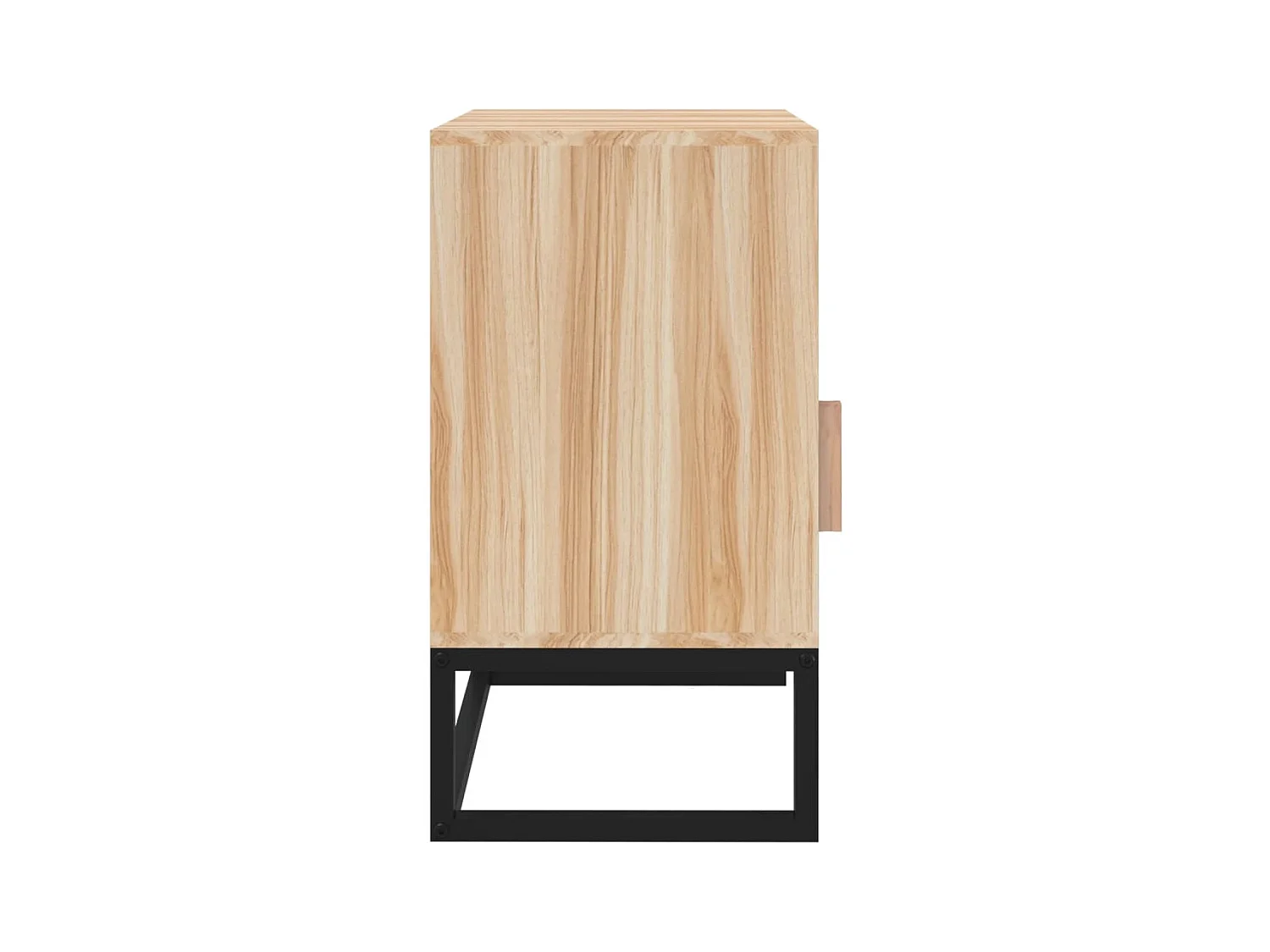 Table de chevet 40x30x55,5 bois d’ingénierie et fer