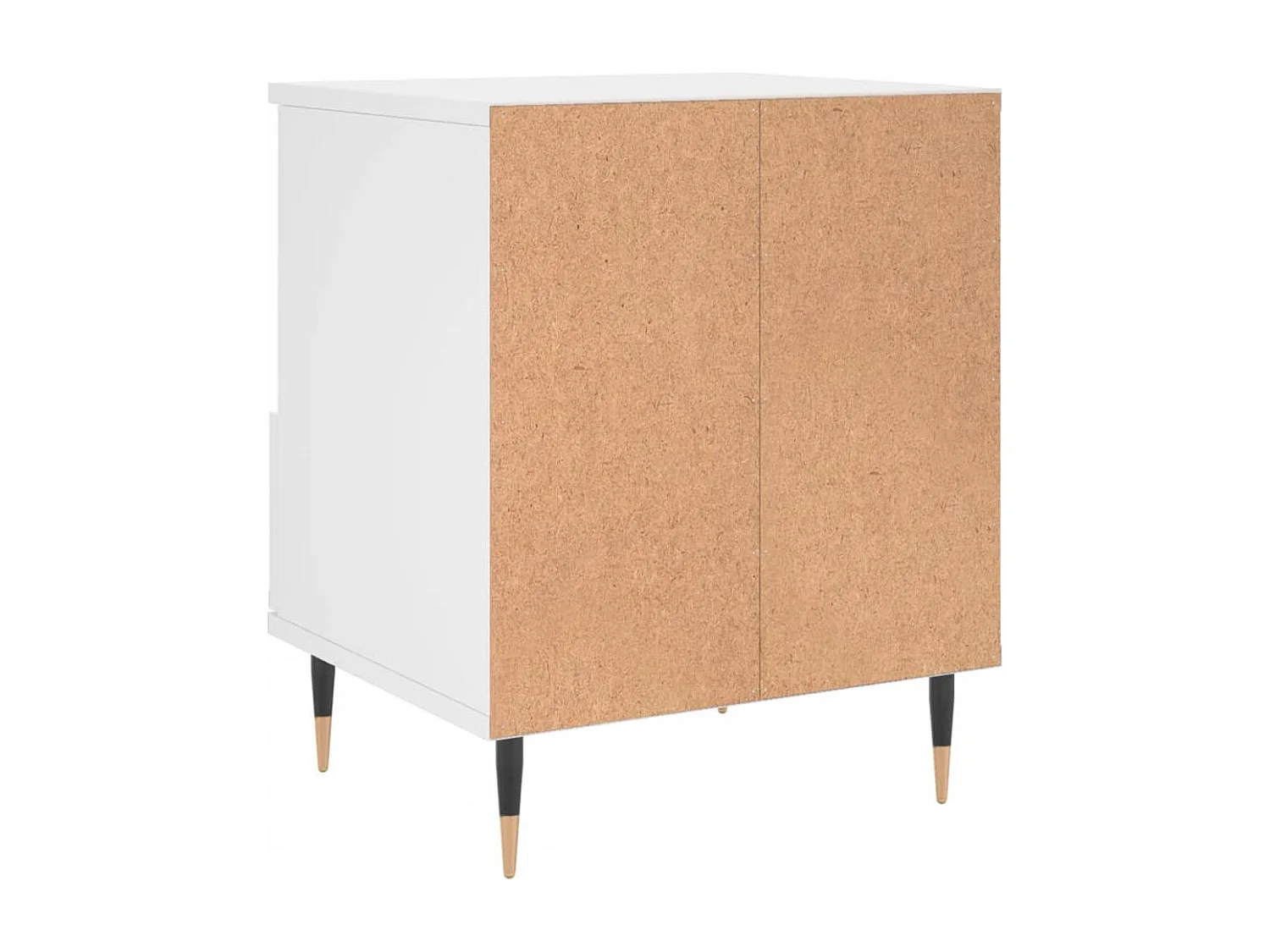 Table de chevet Blanc 40x35x50 Bois d’ingénierie