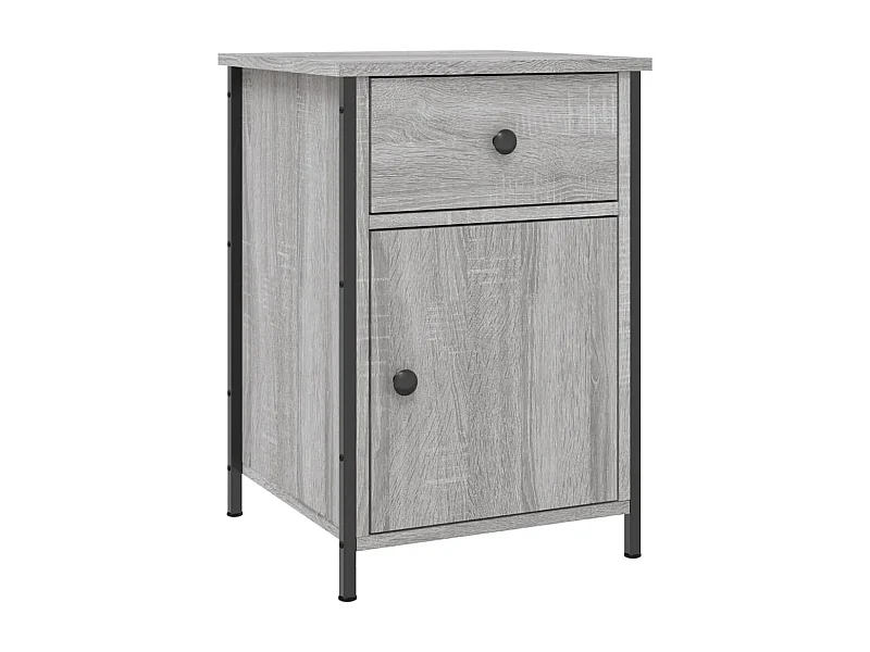 Table de chevet sonoma gris 40x42x60 bois d'ingénierie