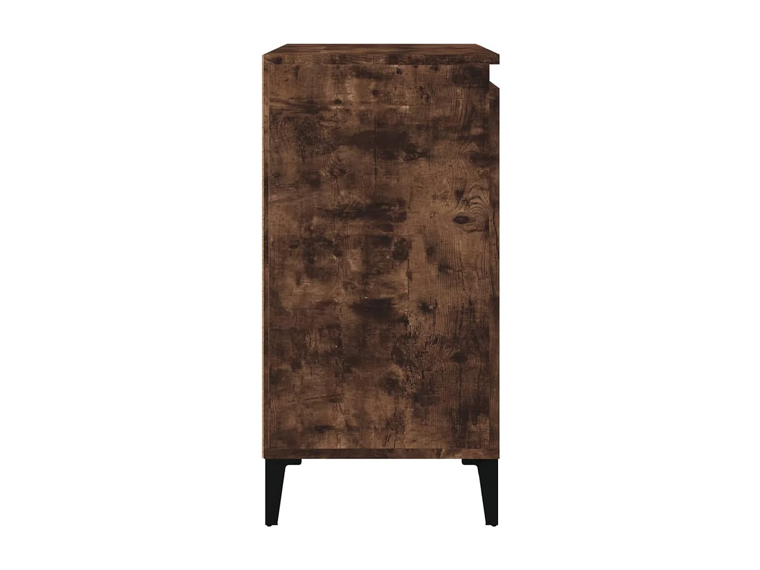 Table de chevet chêne fumé 40x35x70 bois d'ingénierie