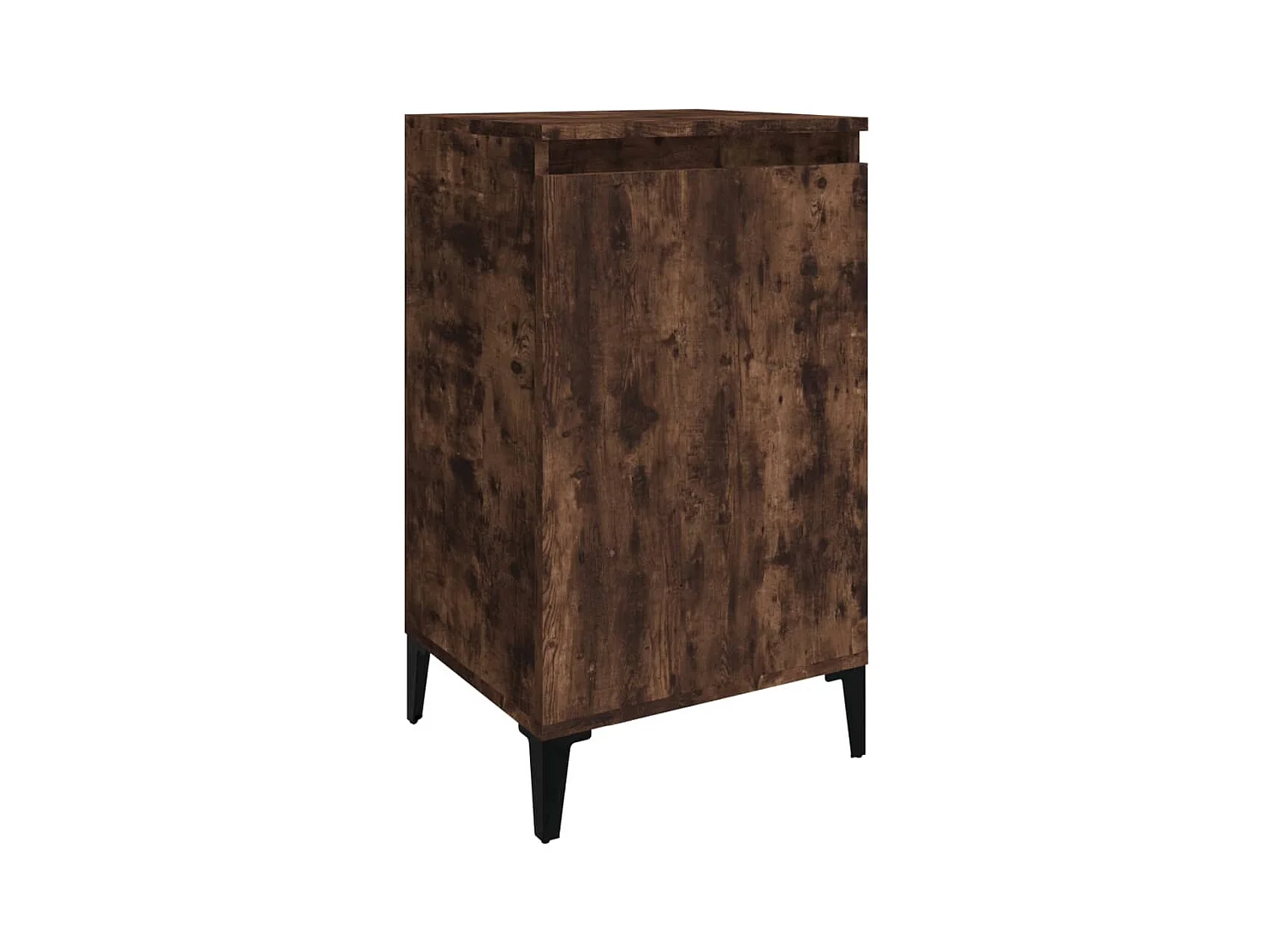 Table de chevet chêne fumé 40x35x70 bois d'ingénierie