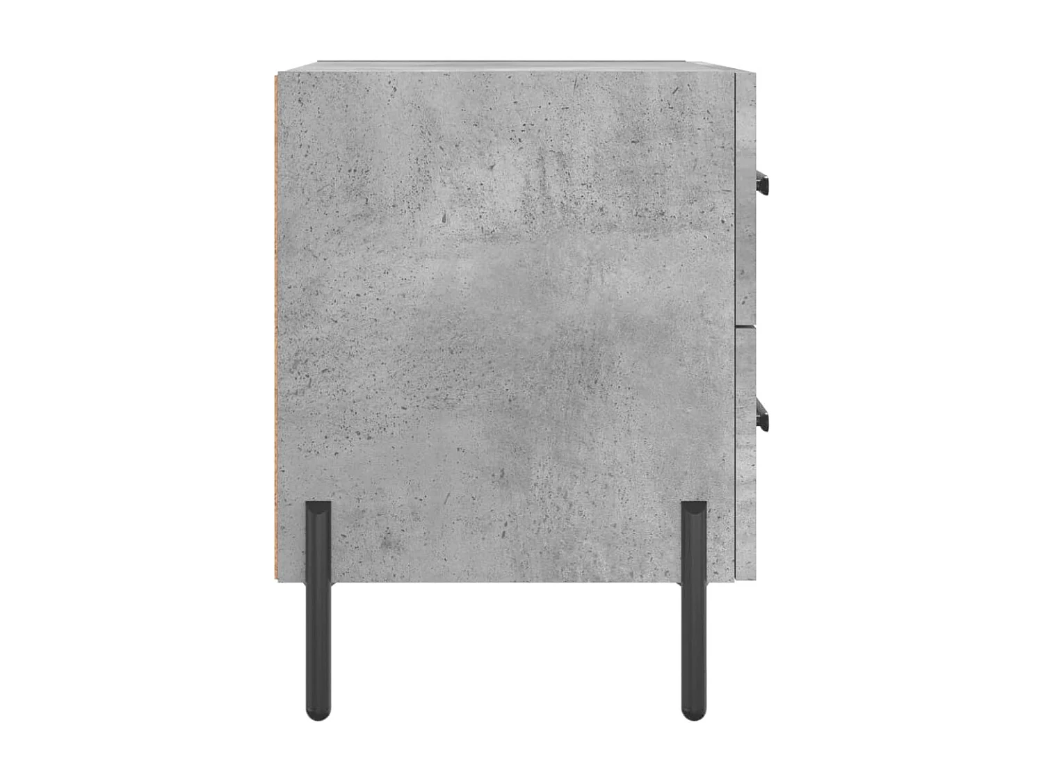 Table de chevet gris béton 40x35x47,5 bois d’ingénierie