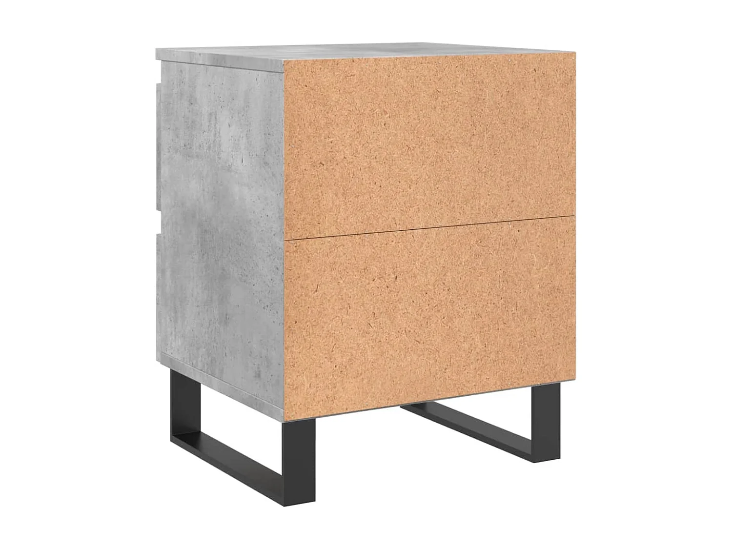 Tables de chevet 2 pcs gris béton 40x35x50 bois d’ingénierie