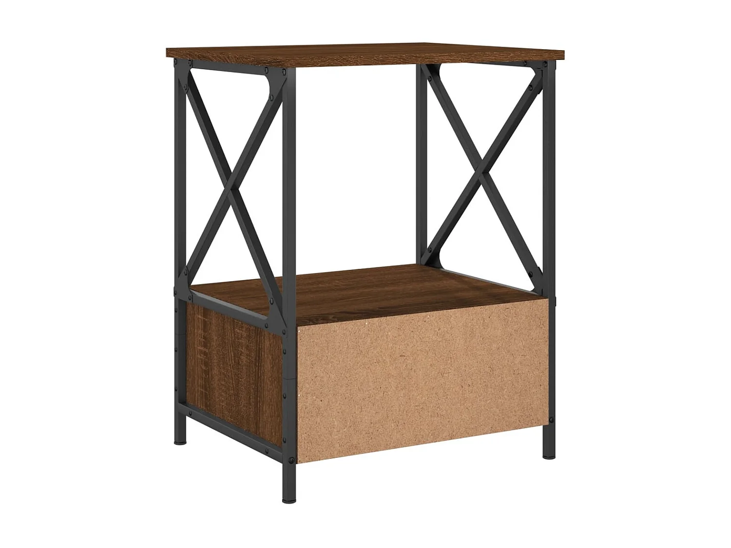 Tables de chevet 2 pcs chêne marron 50x41x65 bois ingénierie