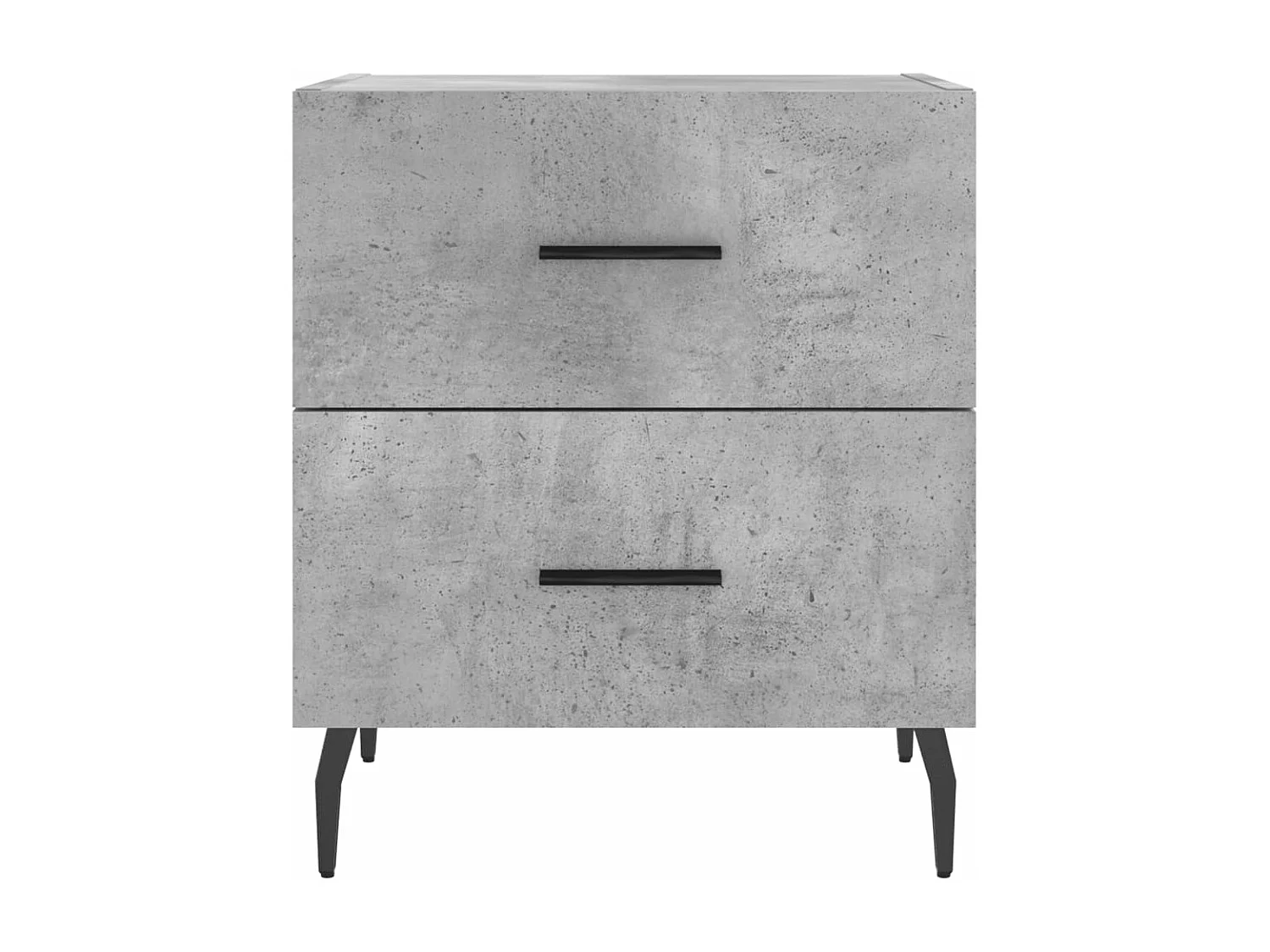 Tables de chevet 2pcs gris béton 40x35x47,5 bois d’ingénierie