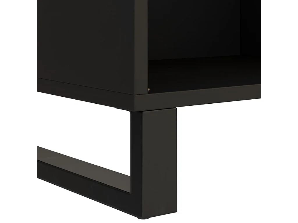 Armoire latérale 85x33x107 bois massif de récupération