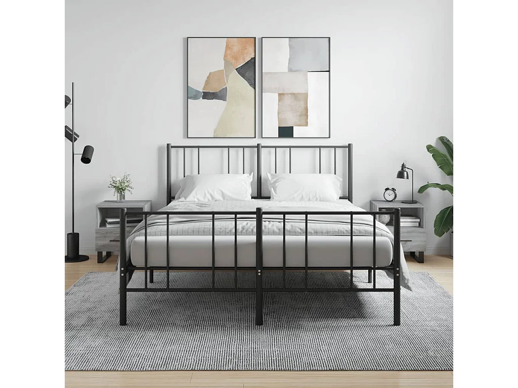 Tables de chevet 2 pcs sonoma gris 40x35x47,5