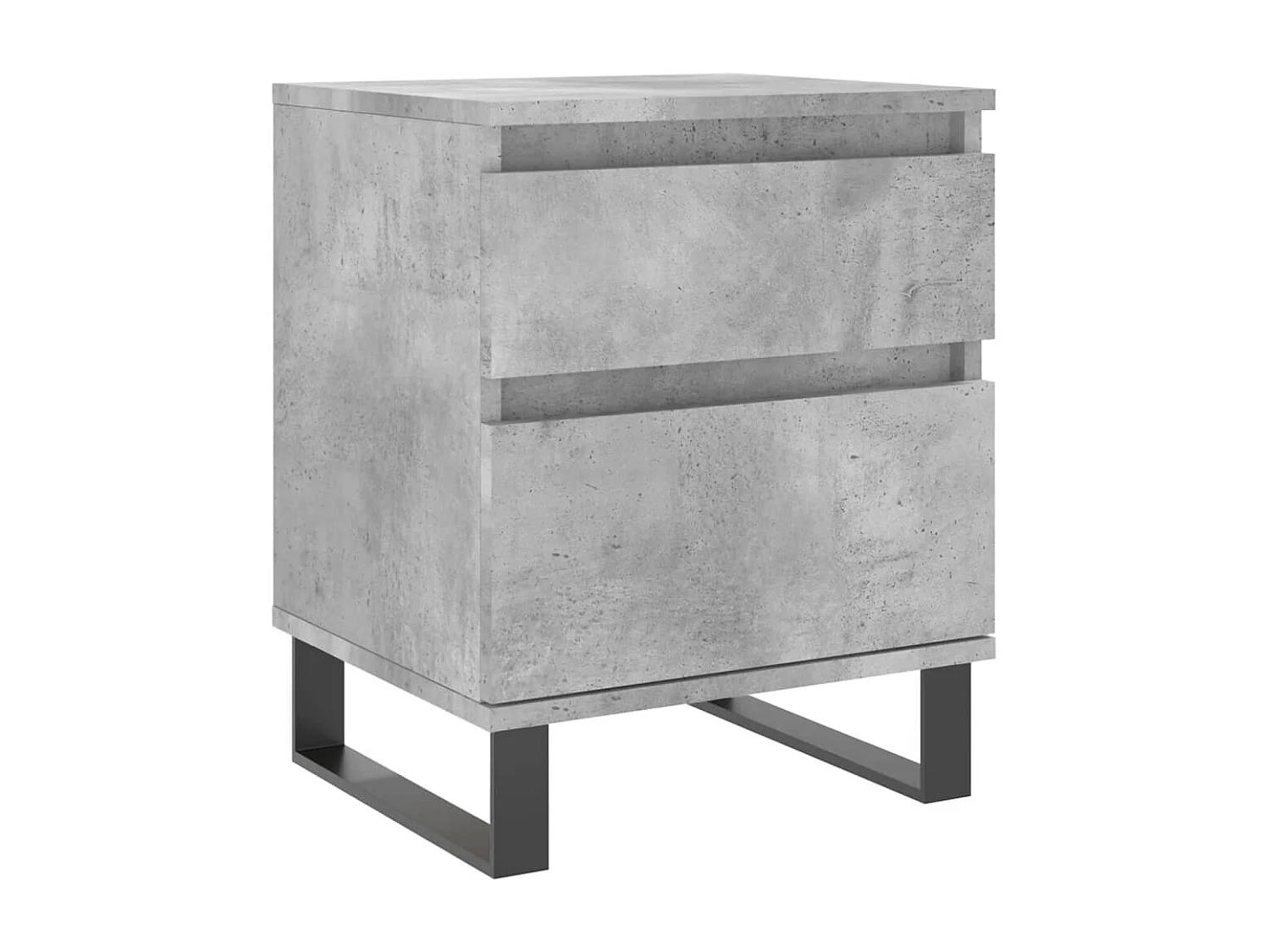 Tables de chevet 2 pcs gris béton 40x35x50 bois d’ingénierie