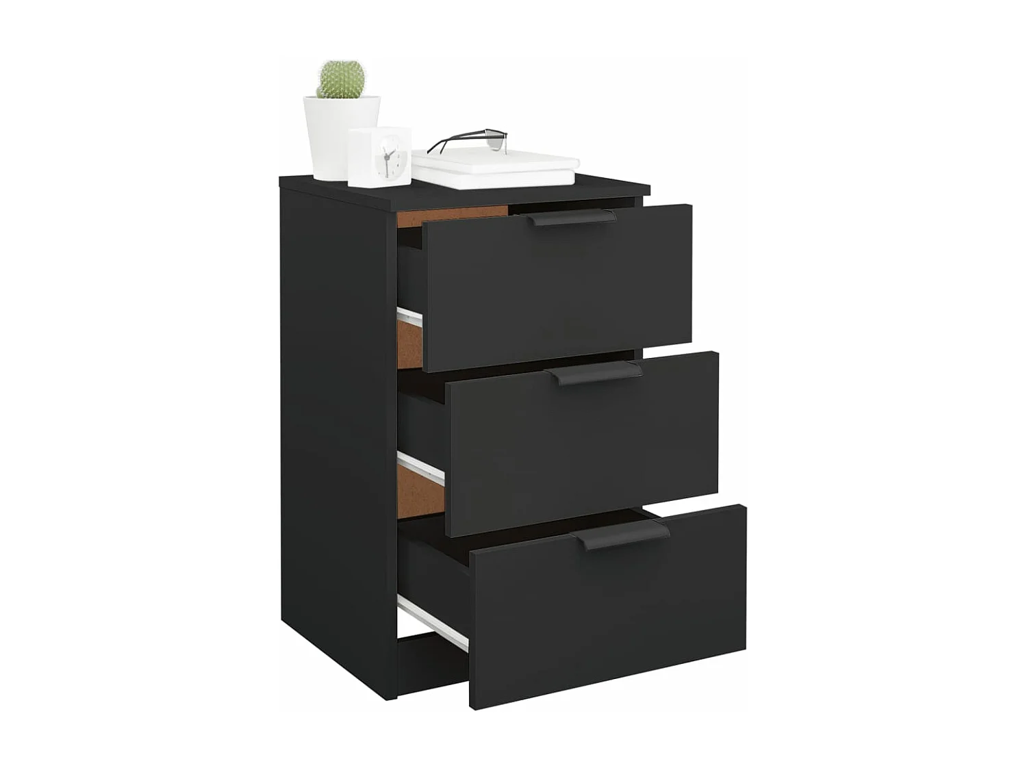 Tables de chevet 2 pcs noir 40x36x65